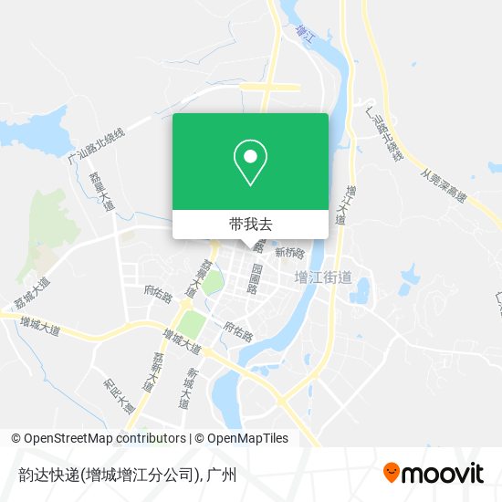 韵达快递(增城增江分公司)地图