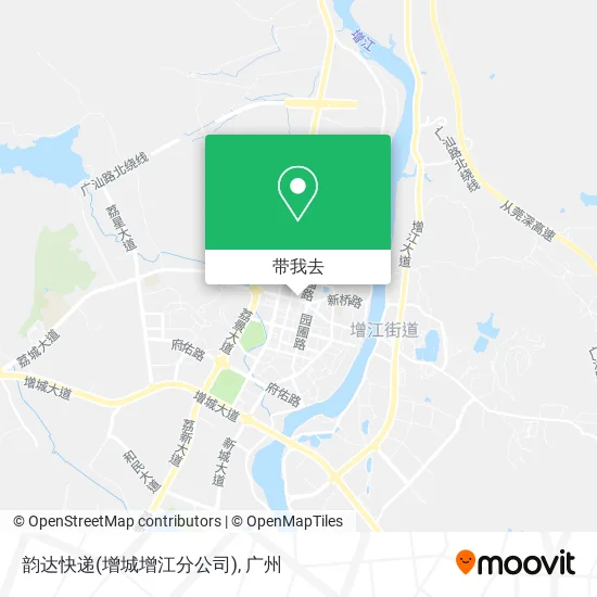 韵达快递(增城增江分公司)地图