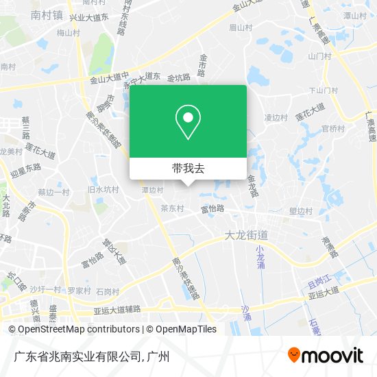 广东省兆南实业有限公司地图