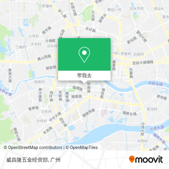 威昌隆五金经营部地图