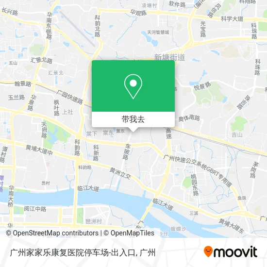 广州家家乐康复医院停车场-出入口地图