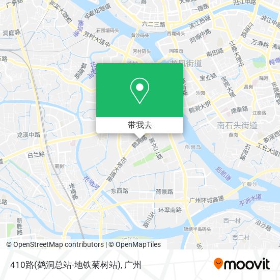 410路(鹤洞总站-地铁菊树站)地图
