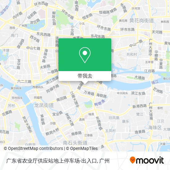广东省农业厅供应站地上停车场-出入口地图