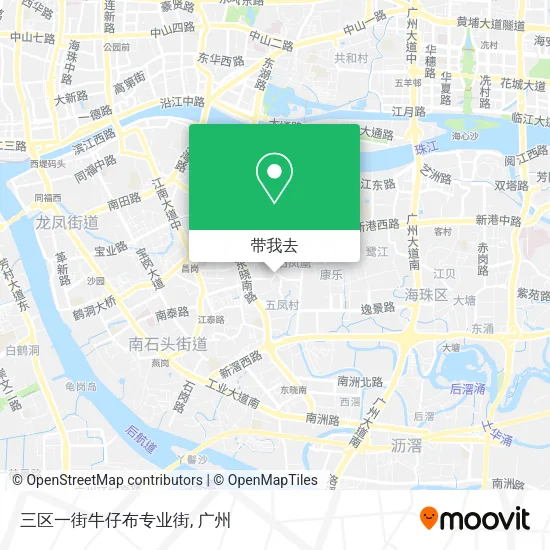 三区一街牛仔布专业街地图