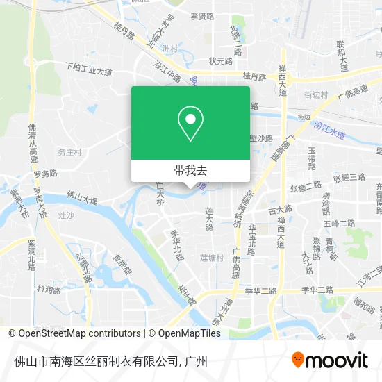 佛山市南海区丝丽制衣有限公司地图