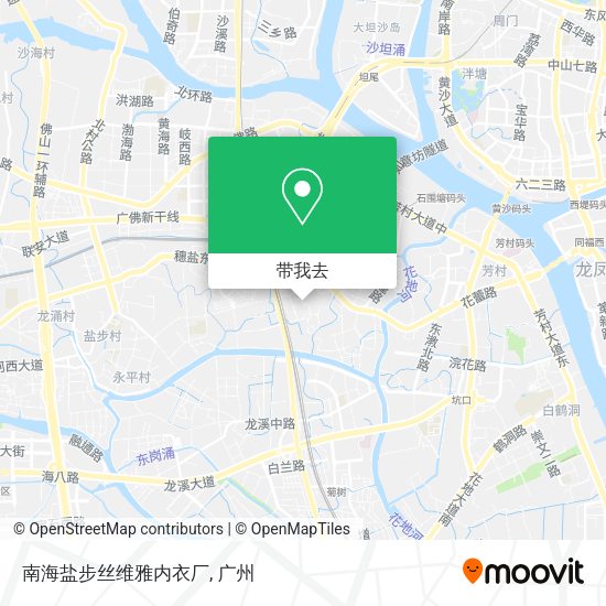 南海盐步丝维雅内衣厂地图