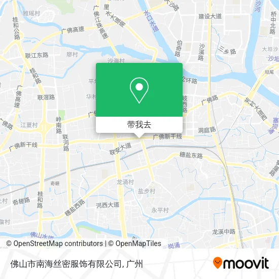 佛山市南海丝密服饰有限公司地图