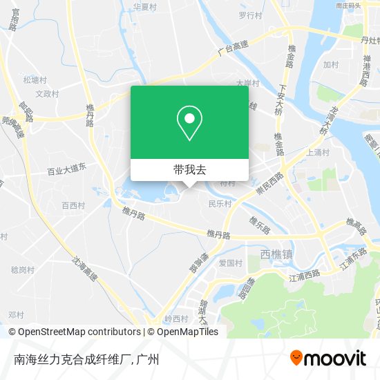 南海丝力克合成纤维厂地图