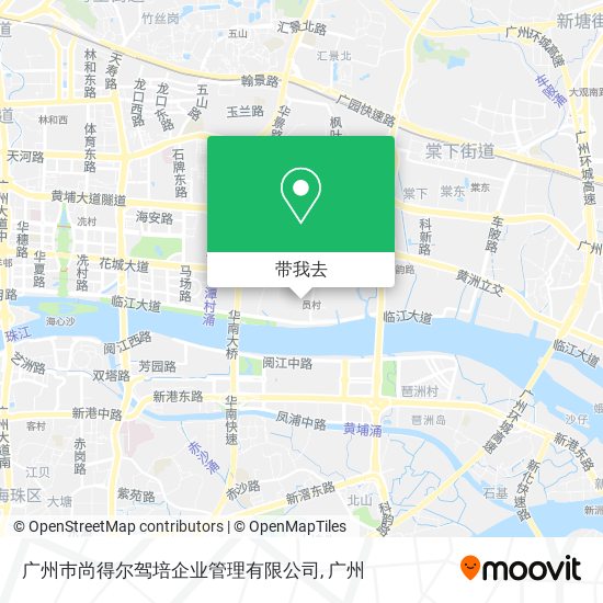 广州巿尚得尔驾培企业管理有限公司地图