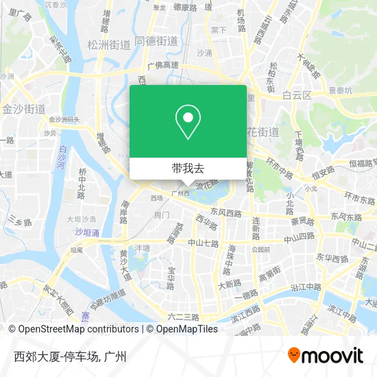 西郊大厦-停车场地图