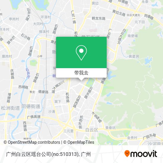 广州白云区瑶台公司(no:510313)地图