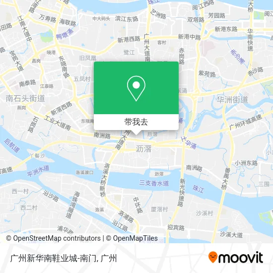 广州新华南鞋业城-南门地图