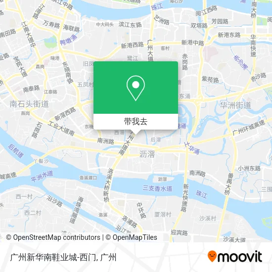 广州新华南鞋业城-西门地图