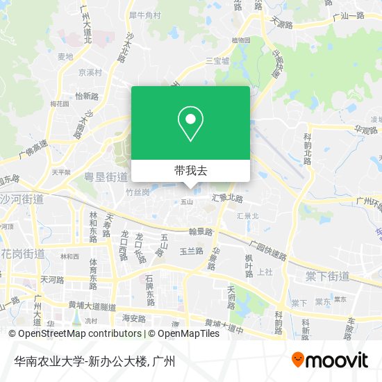 华南农业大学-新办公大楼地图