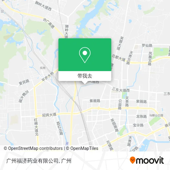 广州福济药业有限公司地图