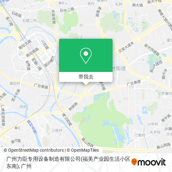 广州力臣专用设备制造有限公司(福美产业园生活小区东南)地图