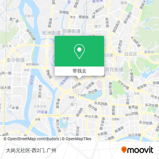 大岗元社区-西2门地图