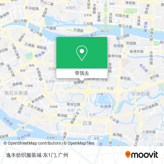 逸丰纺织服装城-东1门地图