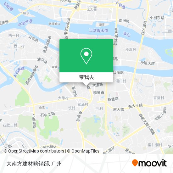 大南方建材购销部地图