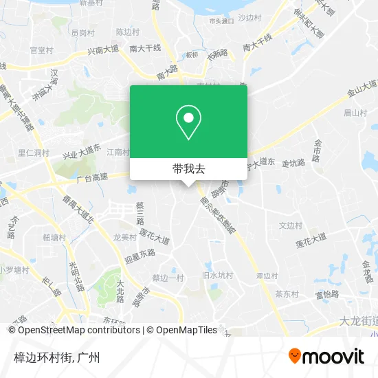 樟边环村街地图