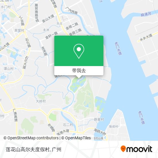 莲花山高尔夫度假村地图