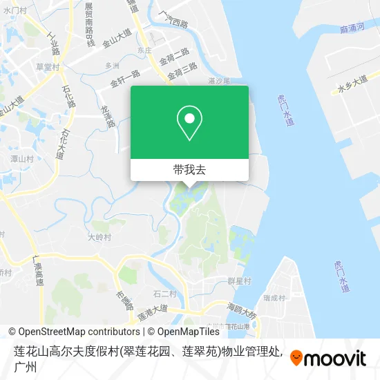 莲花山高尔夫度假村(翠莲花园、莲翠苑)物业管理处地图