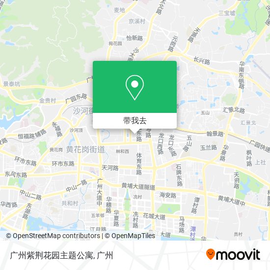 广州紫荆花园主题公寓地图