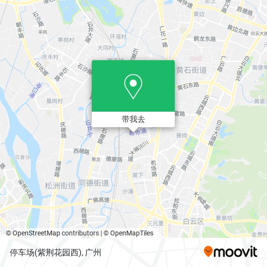 停车场(紫荆花园西)地图
