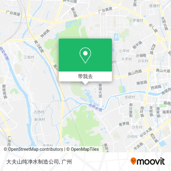 大夫山纯净水制造公司地图