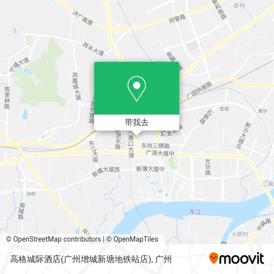高格城际酒店(广州增城新塘地铁站店)地图