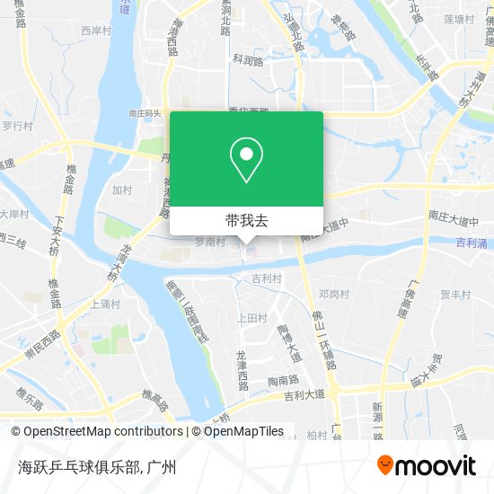 海跃乒乓球俱乐部地图