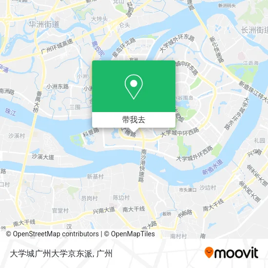 大学城广州大学京东派地图