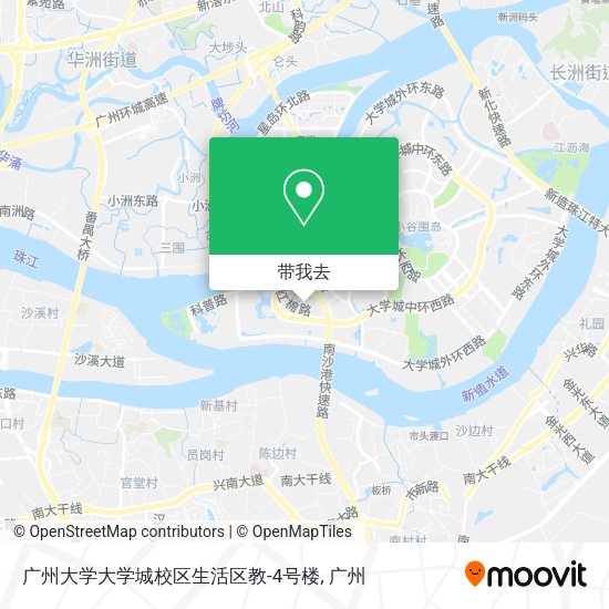 广州大学大学城校区生活区教-4号楼地图
