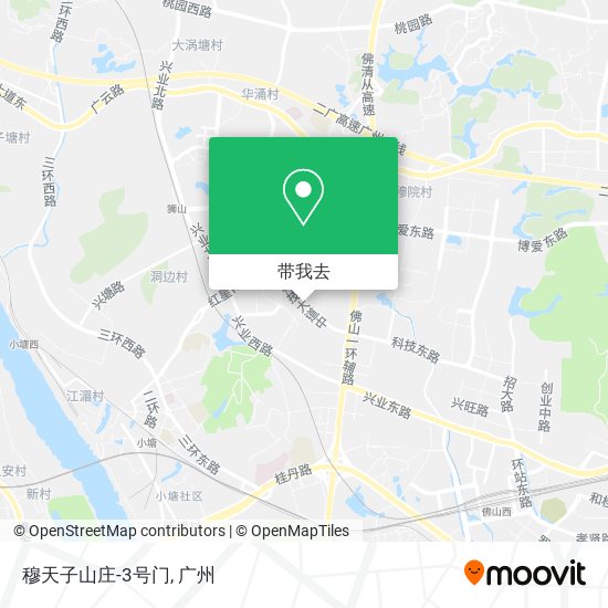 穆天子山庄-3号门地图