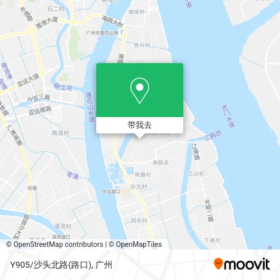 Y905/沙头北路(路口)地图