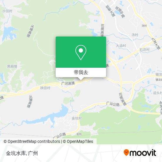 金坑水库地图
