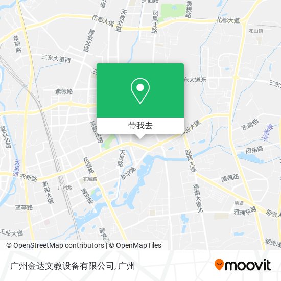 广州金达文教设备有限公司地图