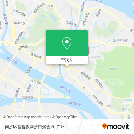 南沙区基督教南沙街聚会点地图