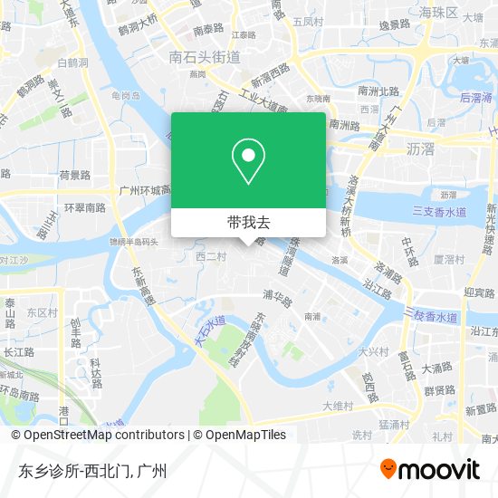 东乡诊所-西北门地图