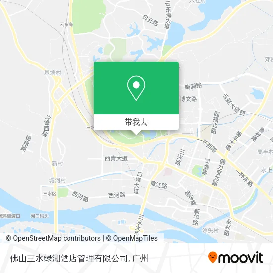 佛山三水绿湖酒店管理有限公司地图