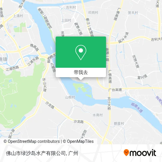 佛山市绿沙岛水产有限公司地图