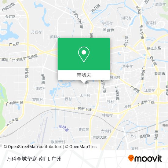 万科金域华庭-南门地图