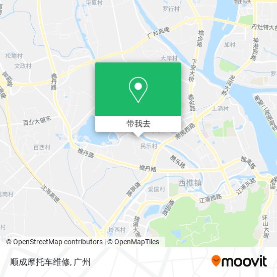 顺成摩托车维修地图