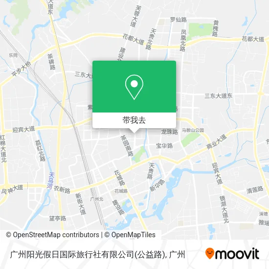 广州阳光假日国际旅行社有限公司(公益路)地图
