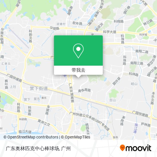 广东奥林匹克中心棒球场地图