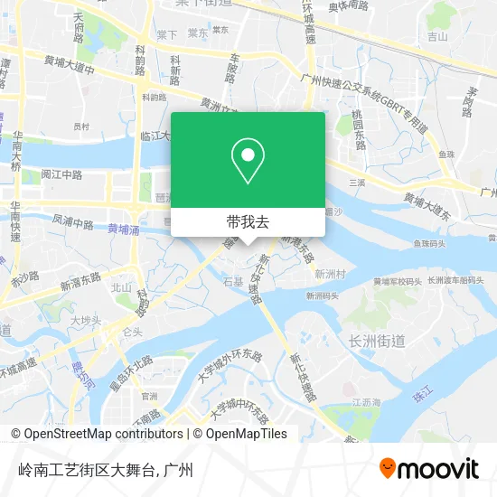 岭南工艺街区大舞台地图