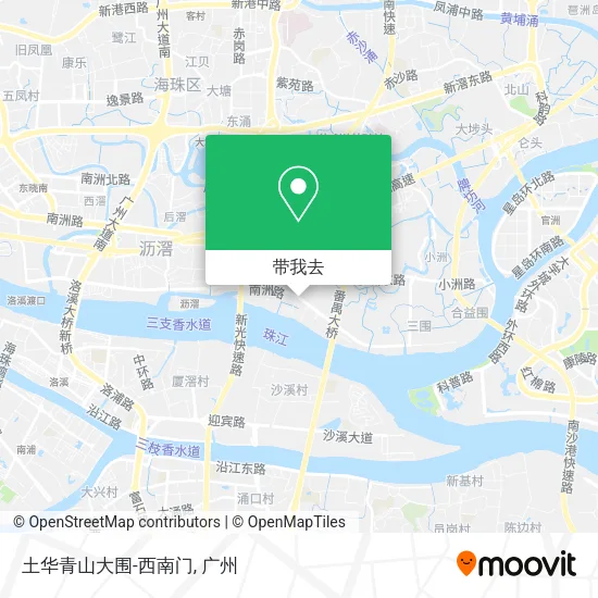 土华青山大围-西南门地图