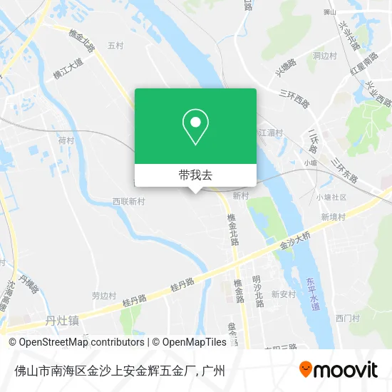 佛山市南海区金沙上安金辉五金厂地图