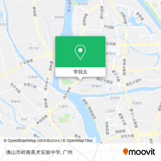 佛山市岭南美术实验中学地图