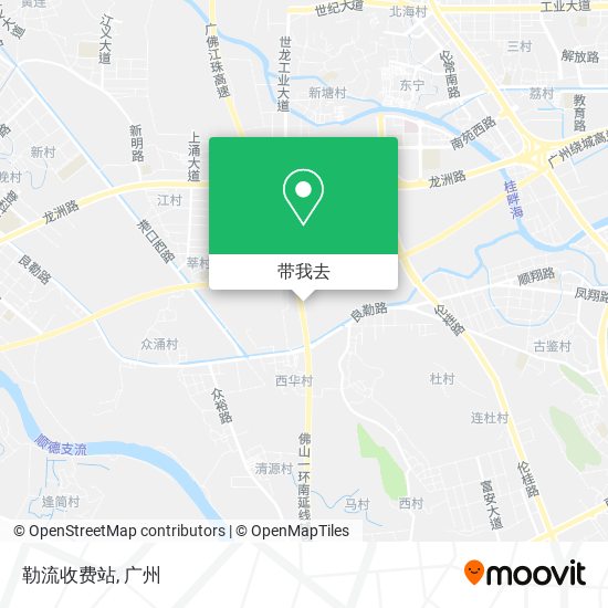 勒流收费站地图